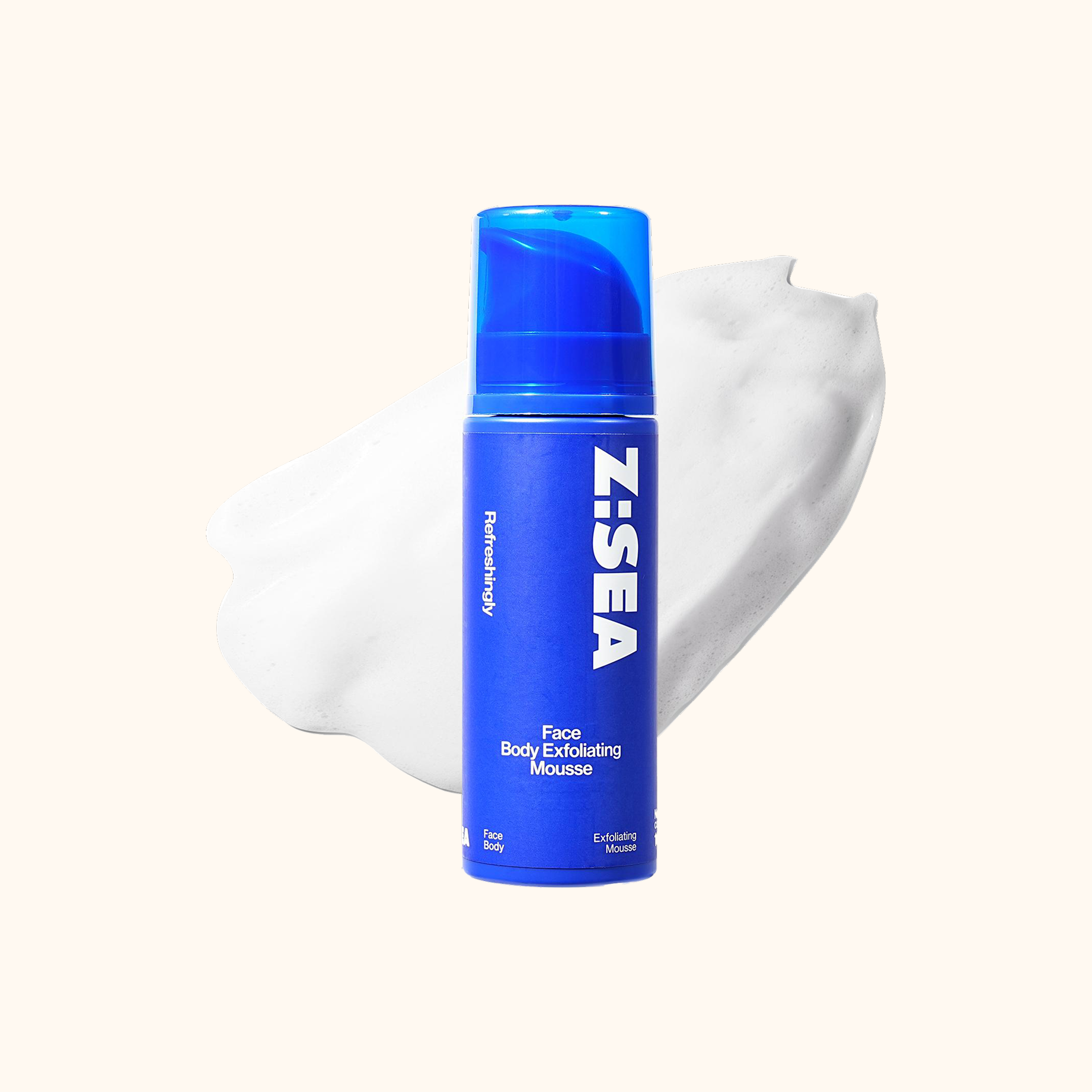 Exfoliating Mousse | Gentle Face & Body Cleanser for Men | Z:SEA